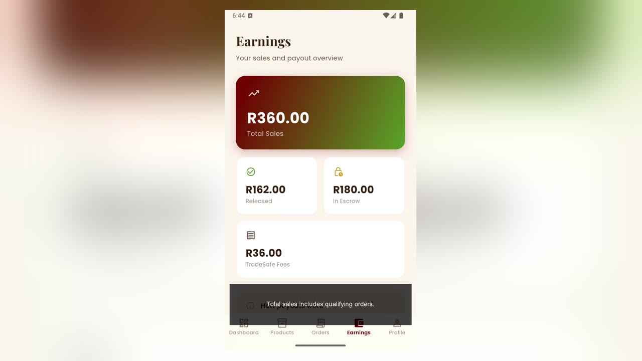 Earnings and payout timing