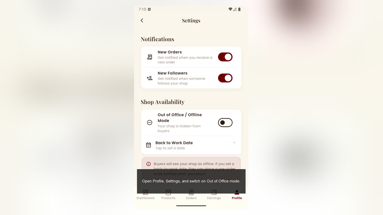 Use out-of-office mode