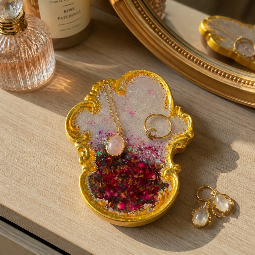 Blush Bloom Luxe Trinket Tray