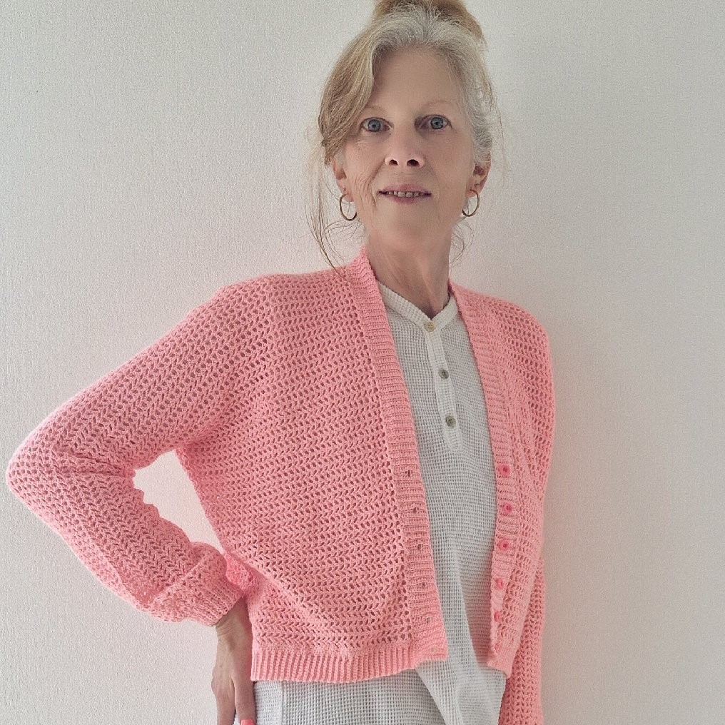 Waist Length Cardigan- Cotton