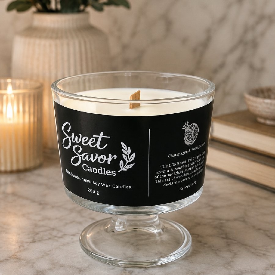 Champagne & Pomegranate Candle (200g)