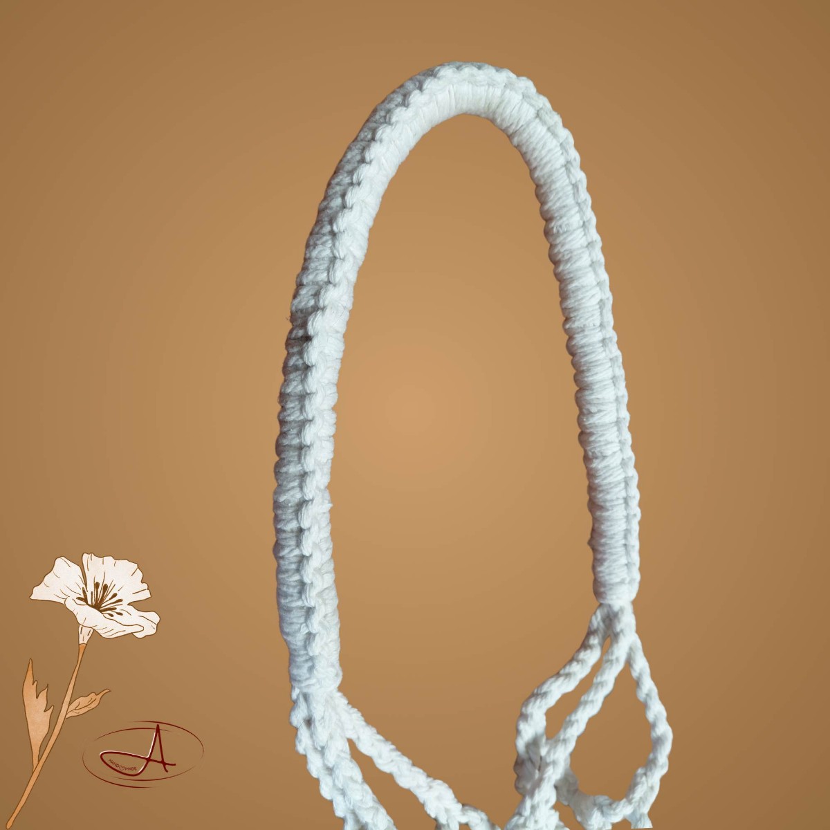 Macramé Blossom Bottle Tote image 4