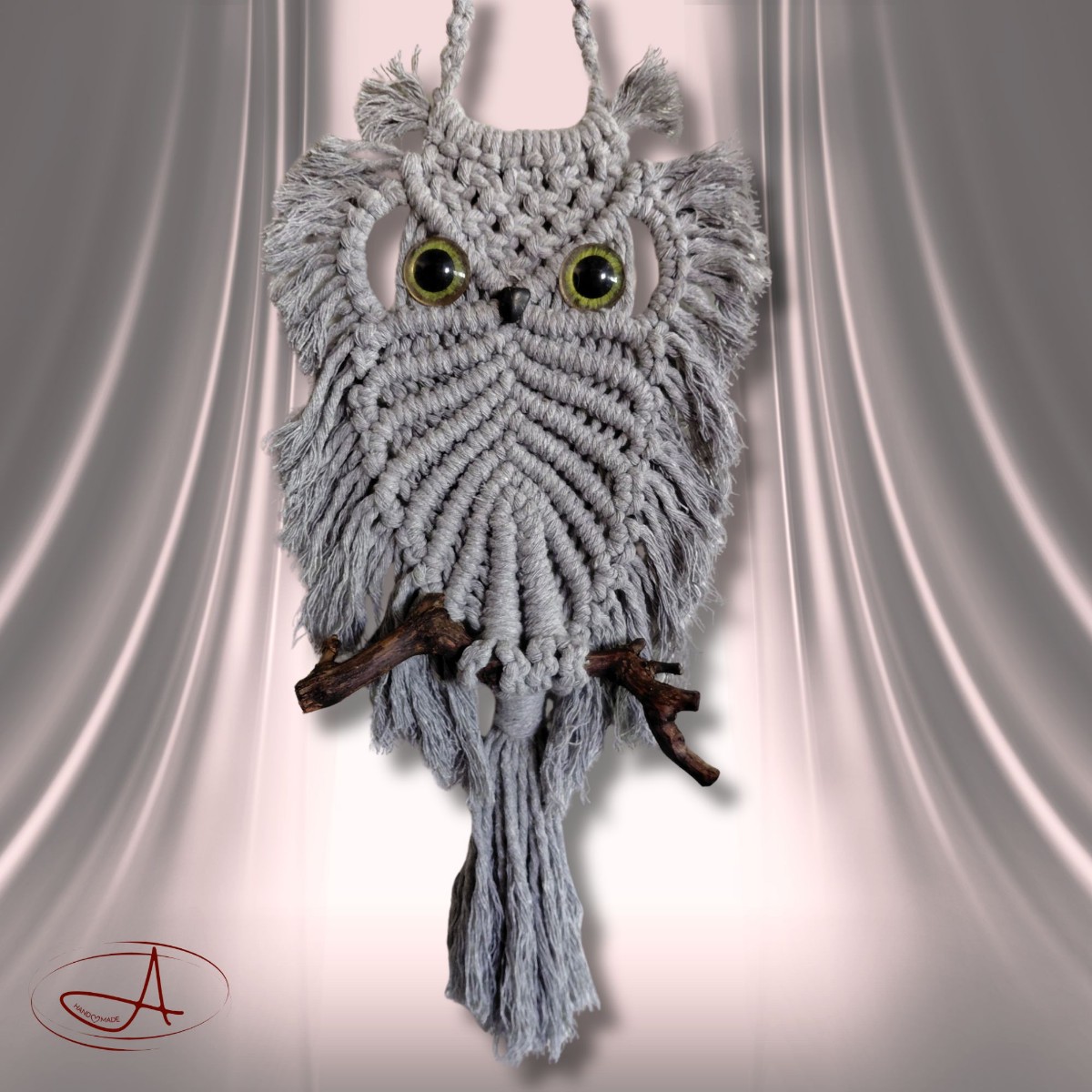 Orville the Handcrafted Macramé Boho Owl