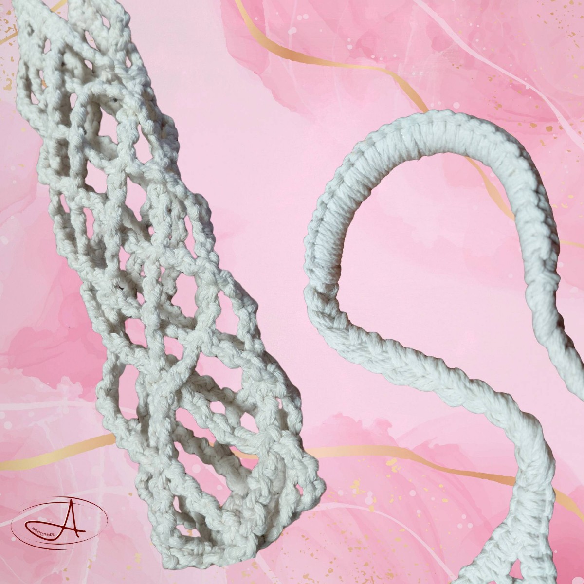 Strung Along Macramé Bottle Tote image 3