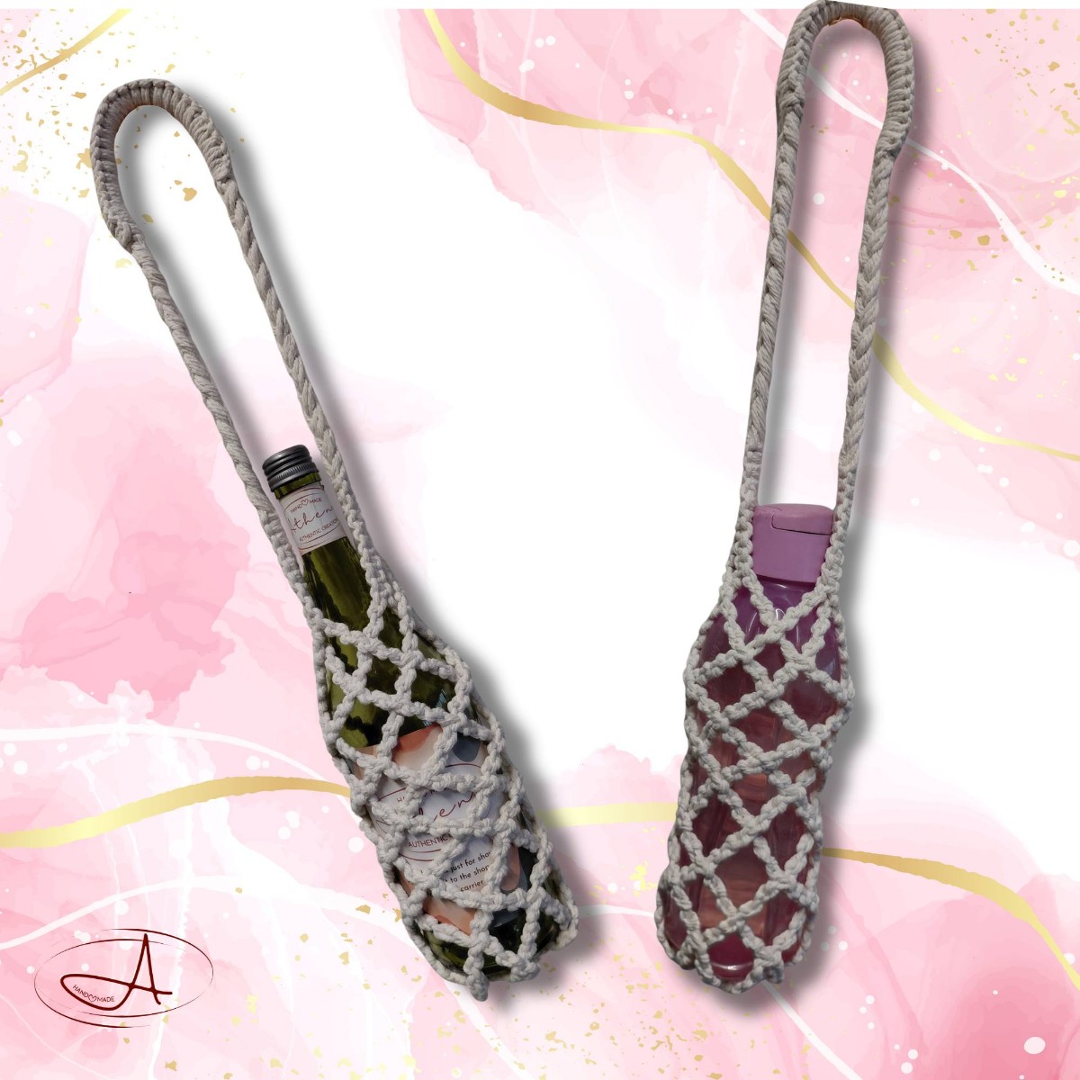 Strung Along Macramé Bottle Tote image 2