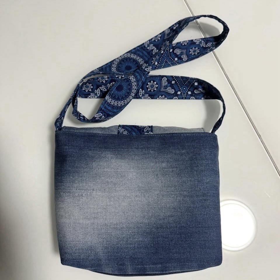 Upcycled Denim Handbag image 2