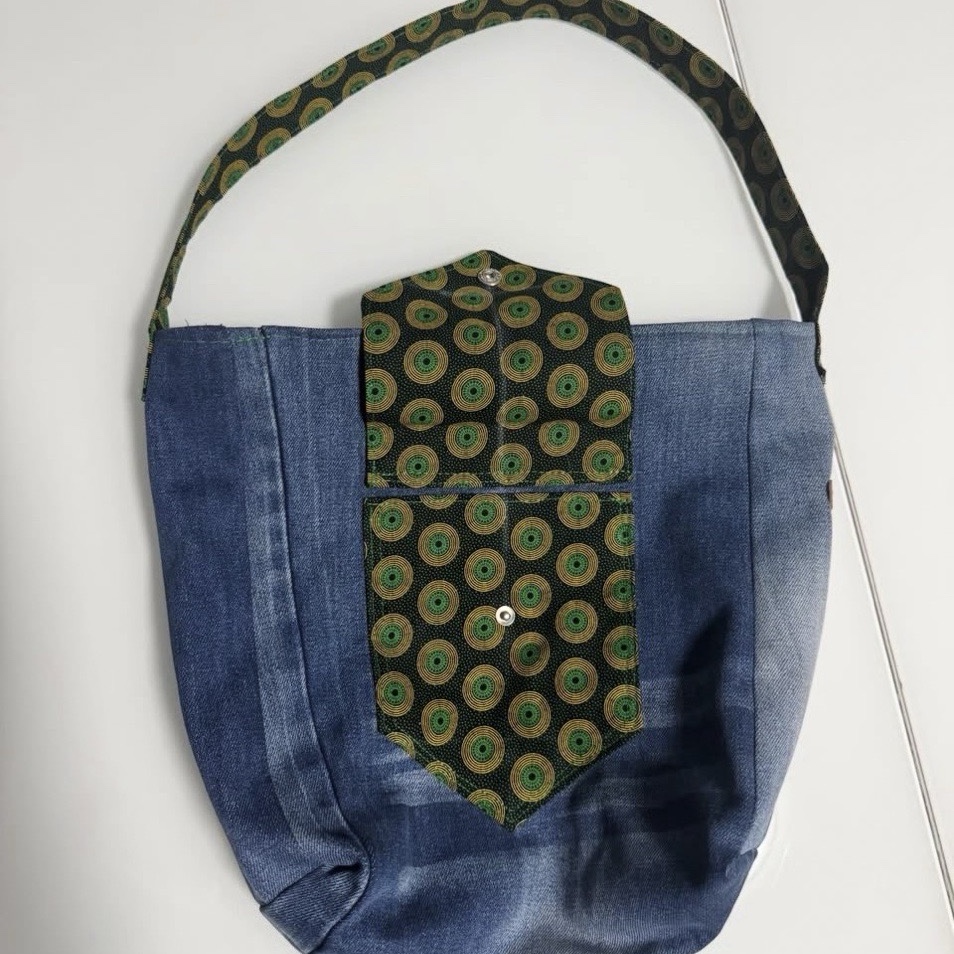Upcyed Denim Handbag image 2