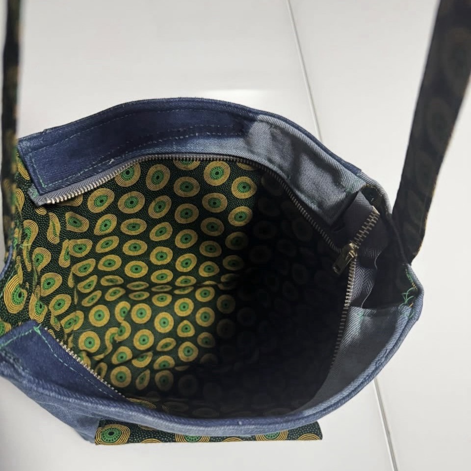 Upcyed Denim Handbag image 4