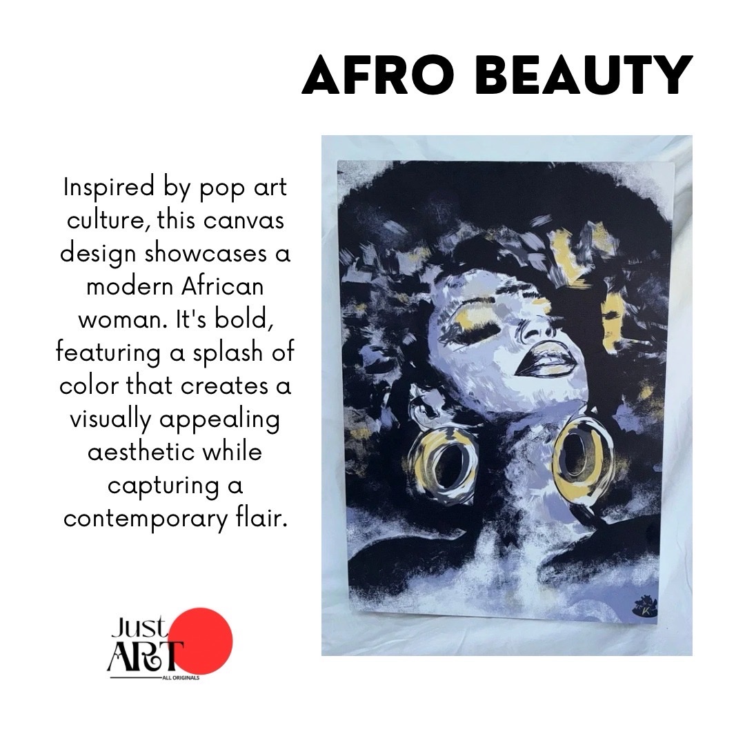 Afro Beauty - Canvas Print image 2