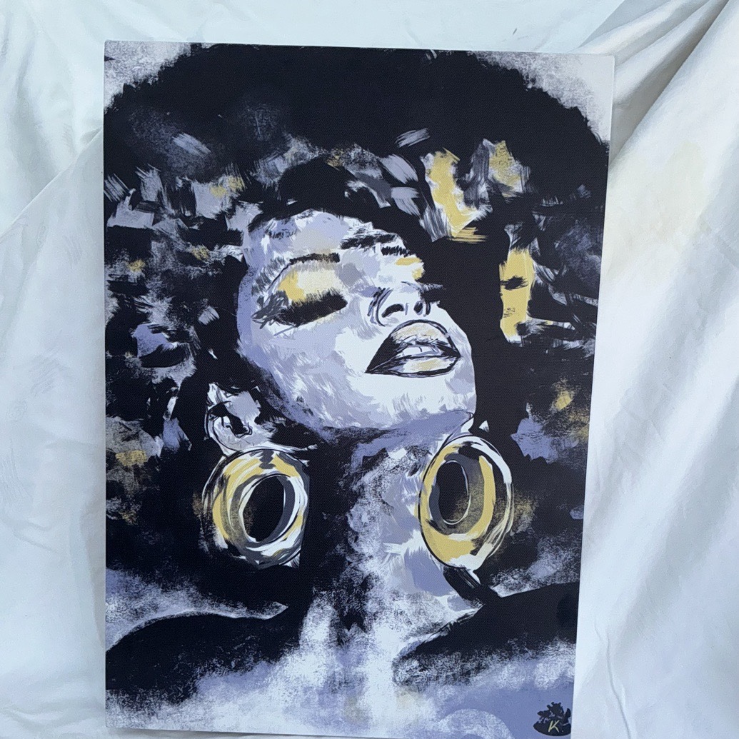 Afro Beauty - Canvas Print image 4