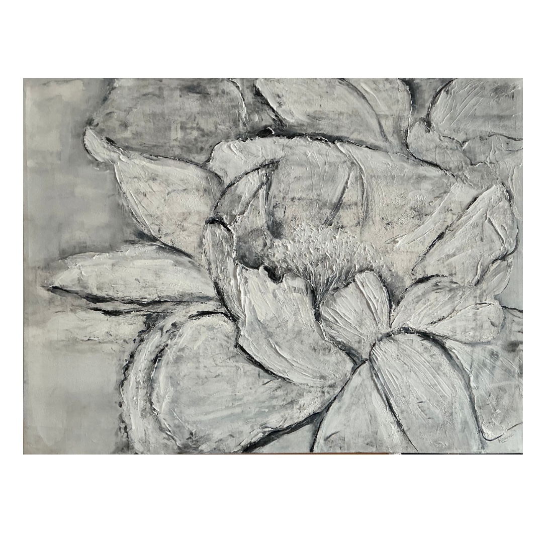 Abstract Flower On Stretched Canvas image 2
