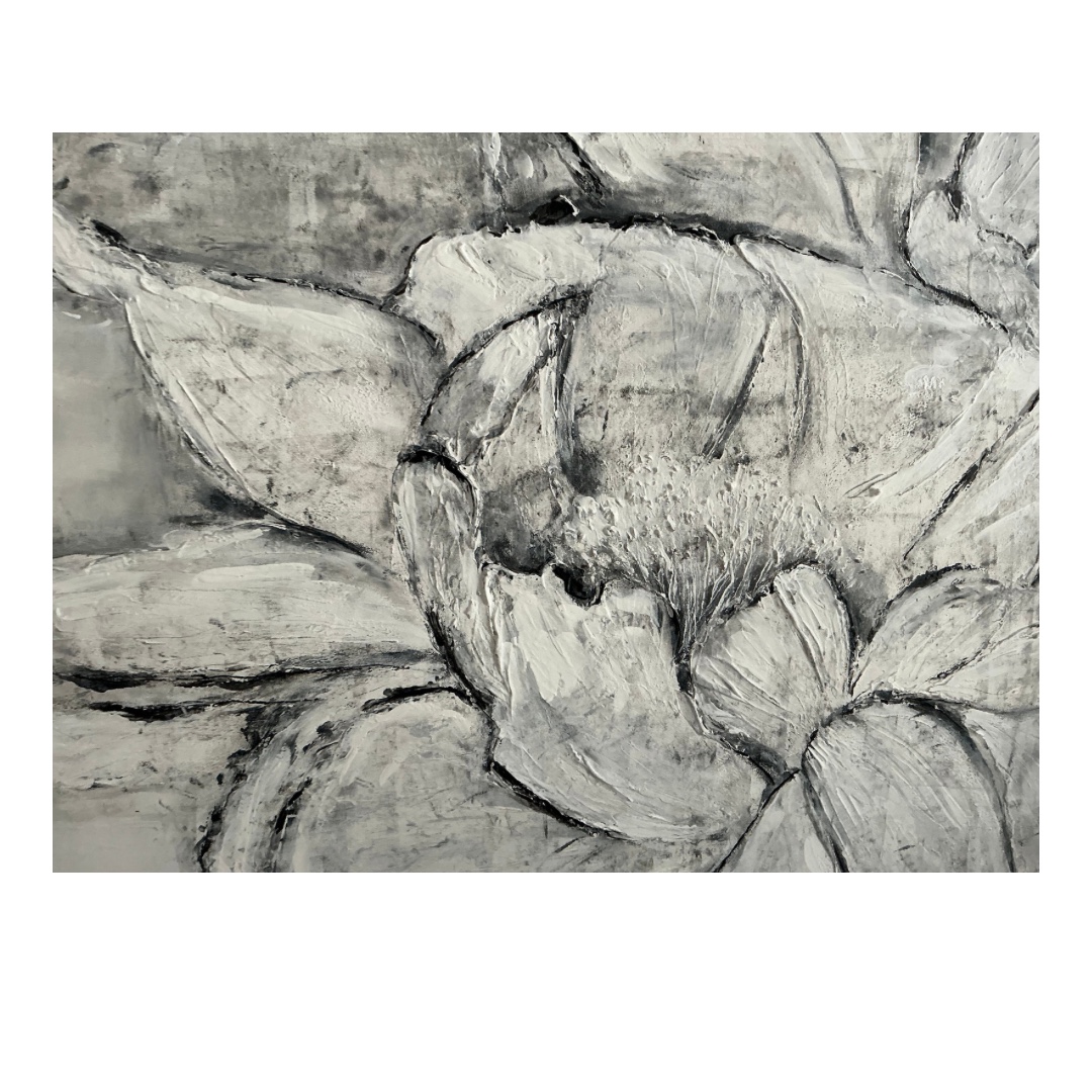 Abstract Flower On Stretched Canvas image 3