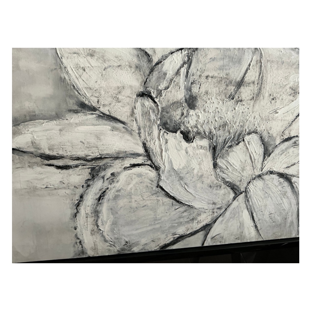 Abstract Flower On Stretched Canvas image 4