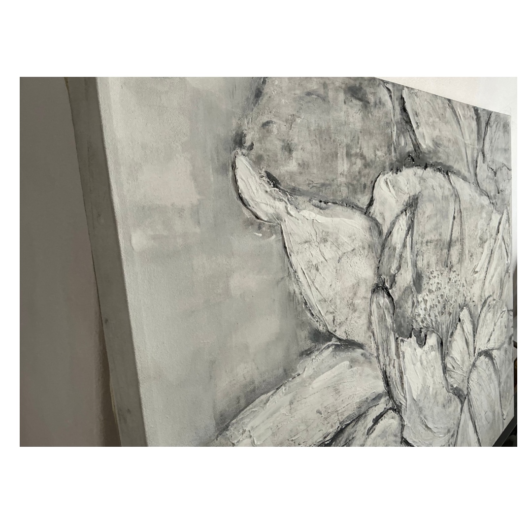 Abstract Flower On Stretched Canvas image 5