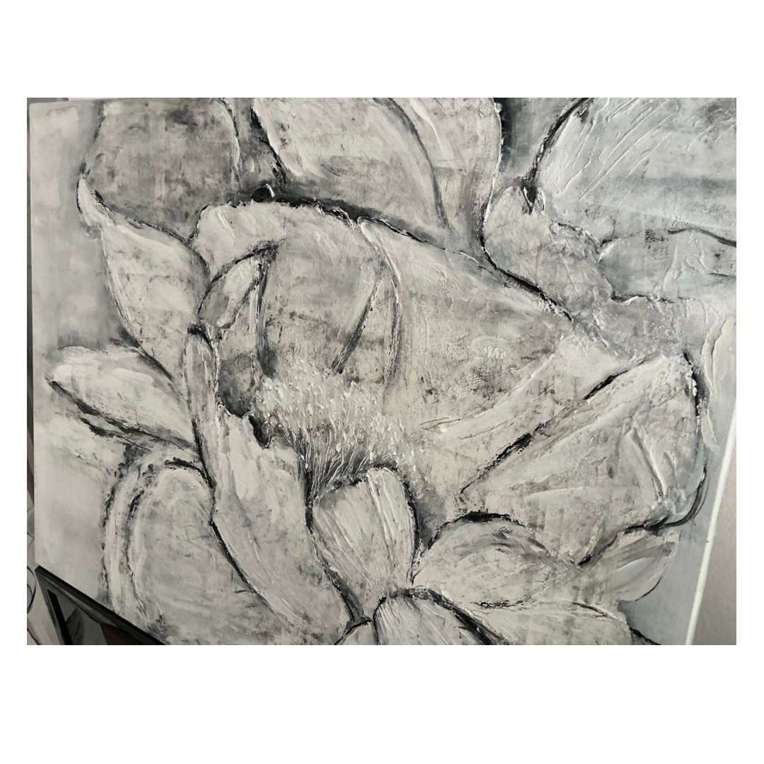 Abstract Flower On Stretched Canvas image 6