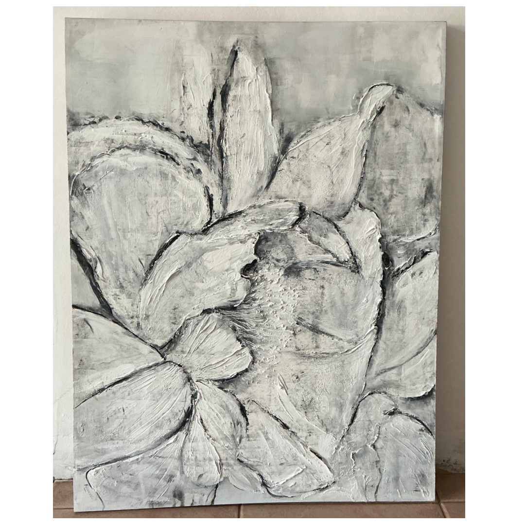 Abstract Flower On Stretched Canvas image 7