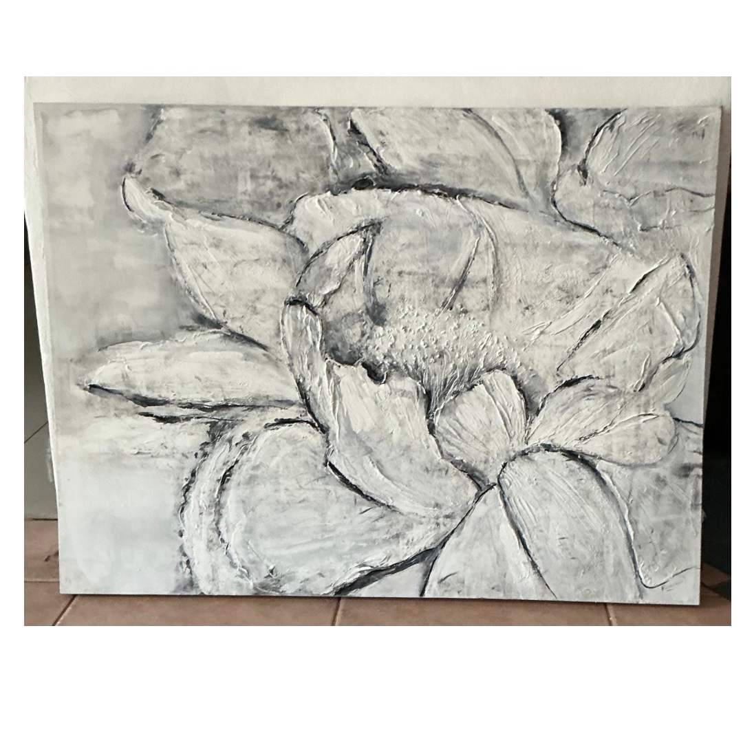 Abstract Flower On Stretched Canvas image 8