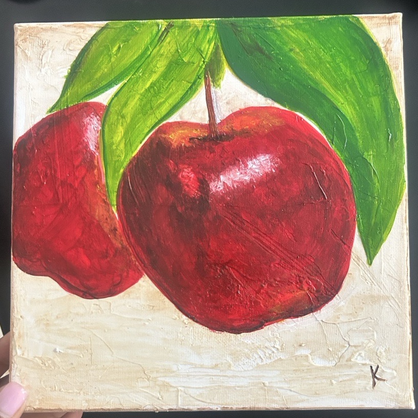Mini Fruit & Veg Acrylic Paintings image 5