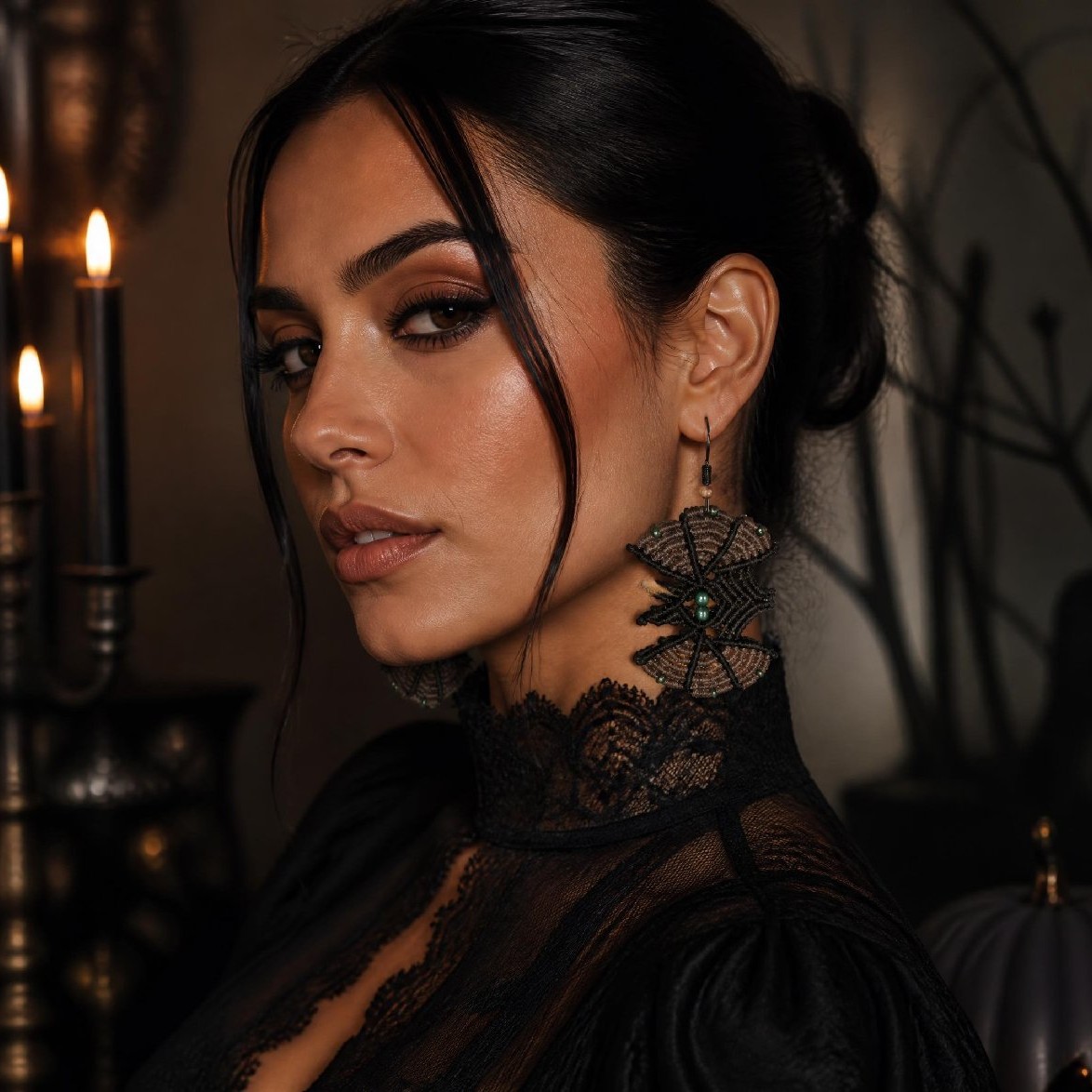 Halloween Earings Bats