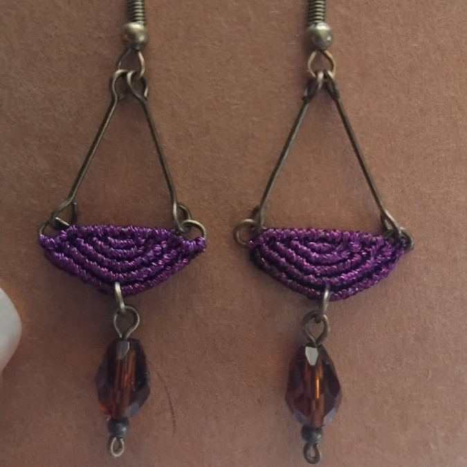 Purple Earings image 2