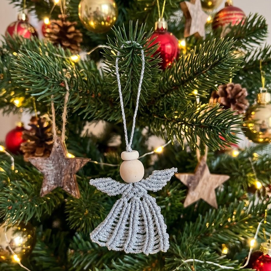 Angel With Halo Ornament