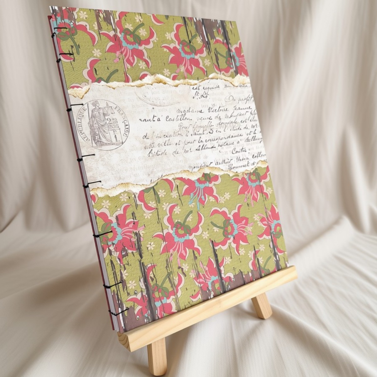 The Wildflower - A4 Coptic bound hardcover journal