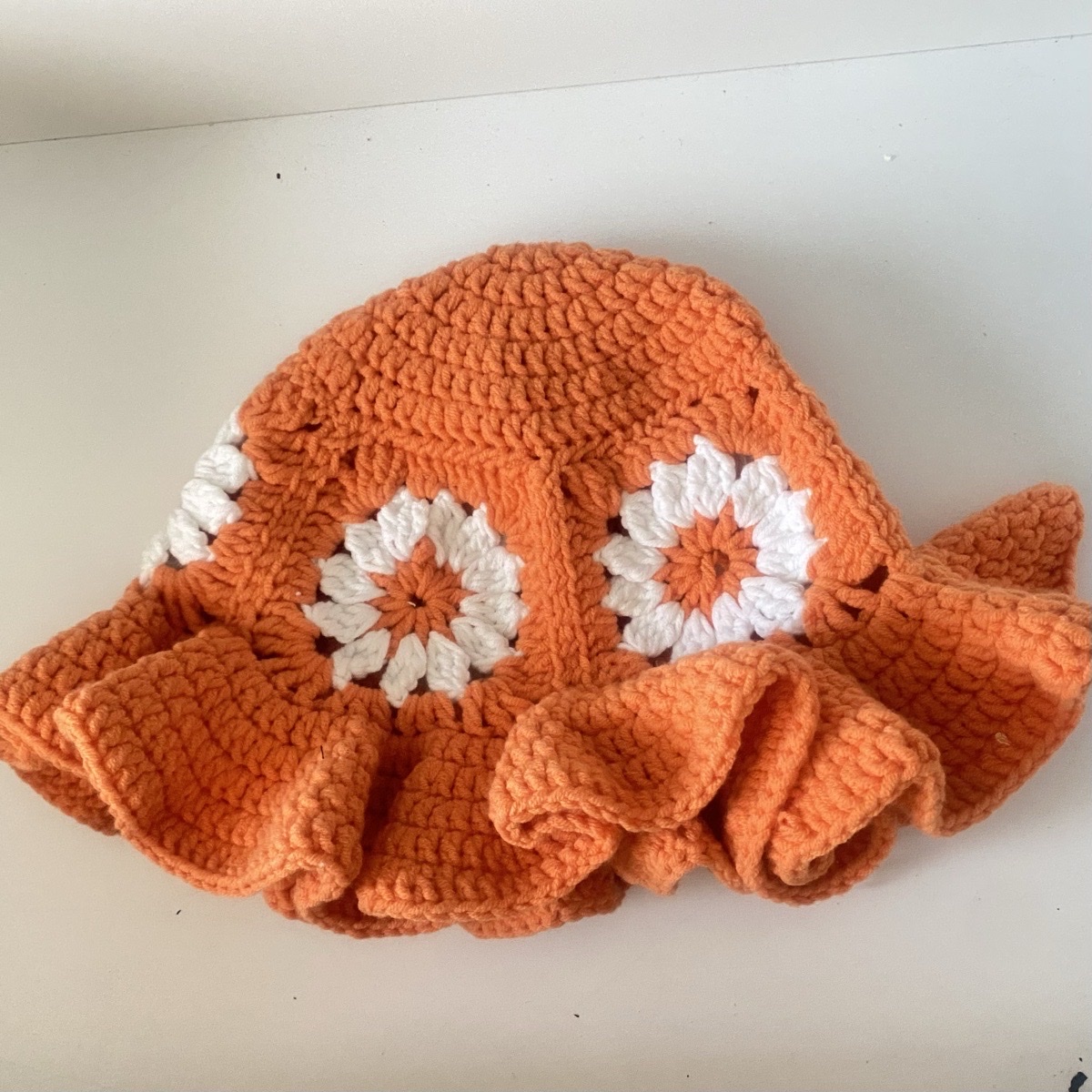 Crochet Flower Bucket Hat