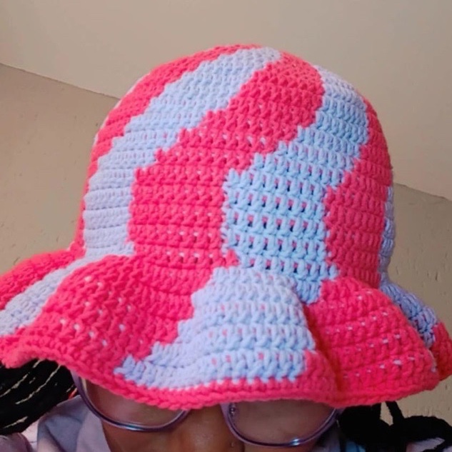 Wavy Crochet Bucket Hat image 2