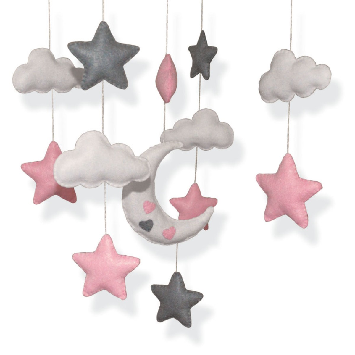 Baby Mobile – Night Sky in Pink image 2