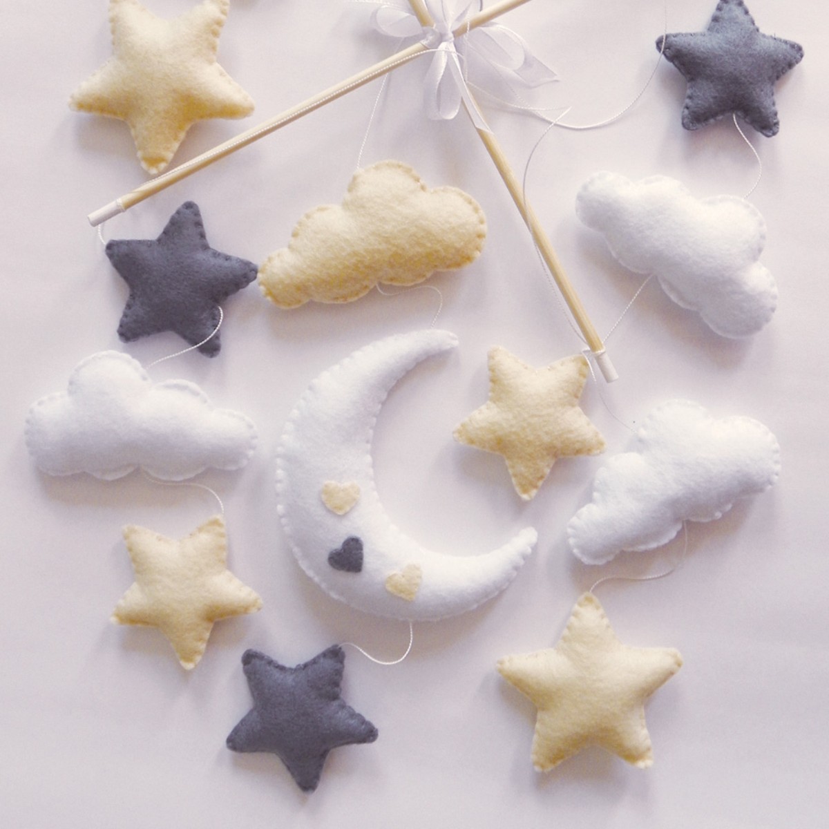 Baby Mobile – Night Sky in Cream