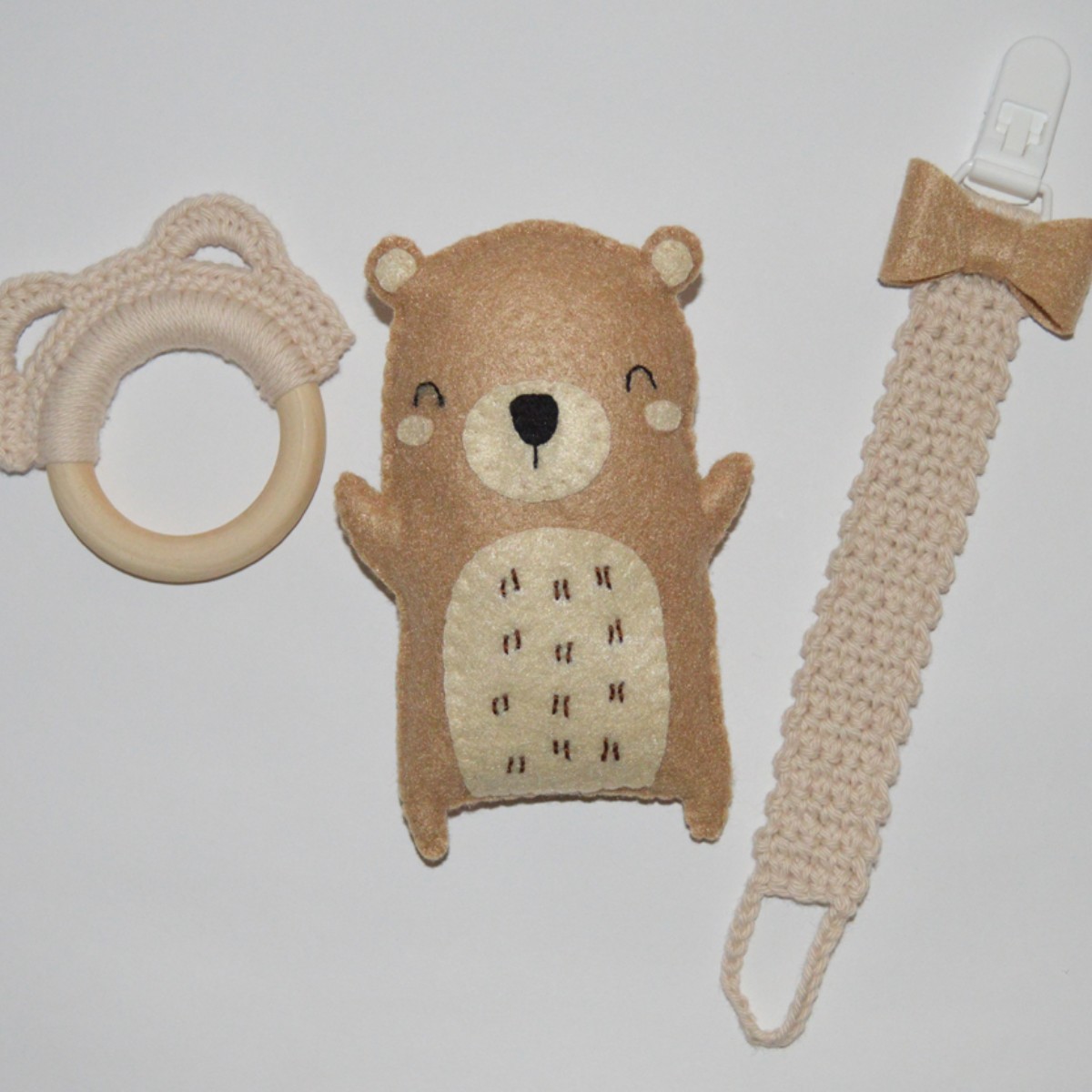 Baby Rattle Set - Nibbs the Bear