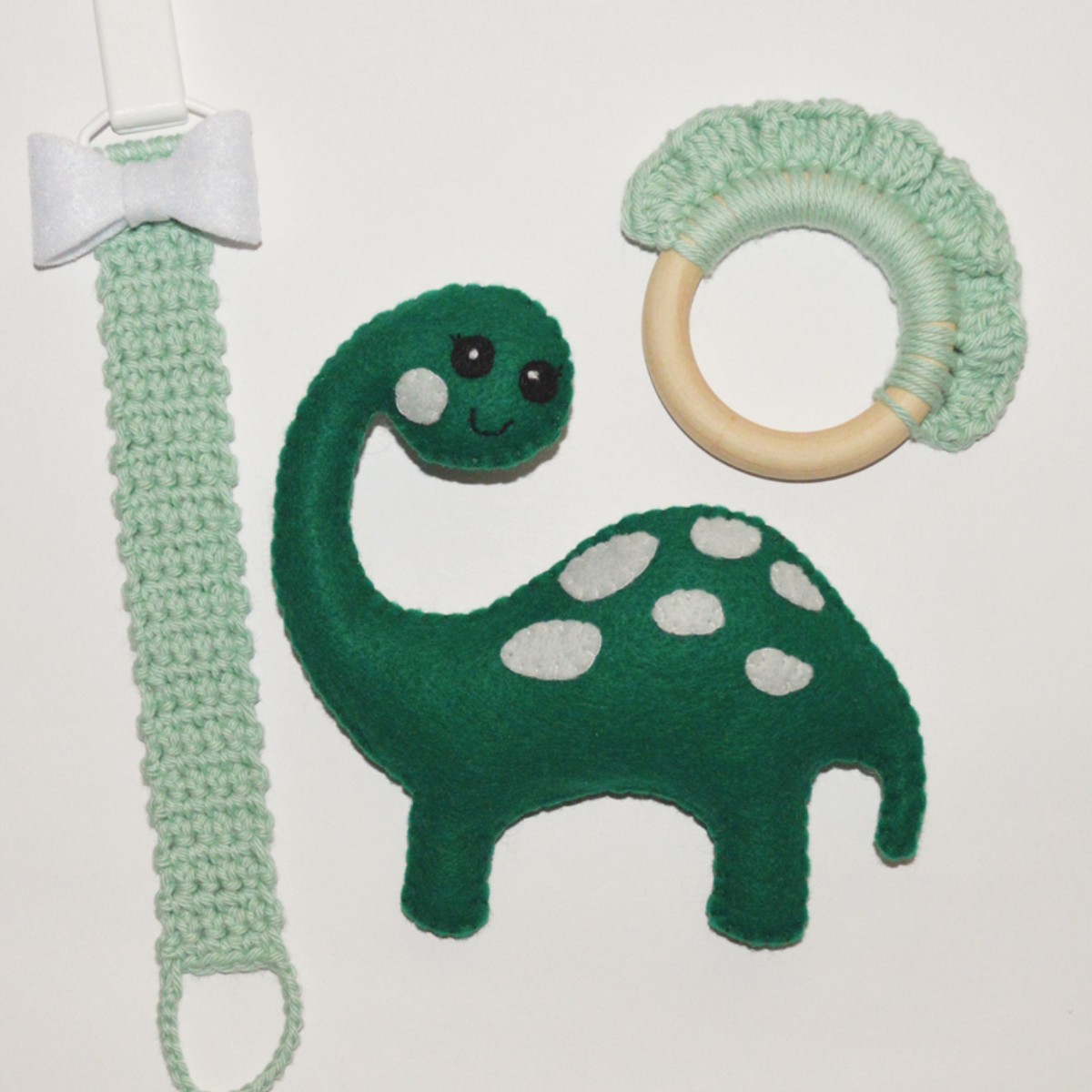 Baby Rattle Set - Scoot the Dino