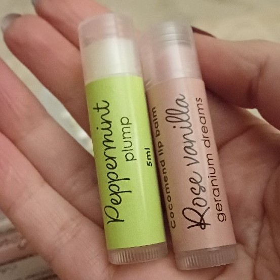 Cocomend Rose Vanilla & Geranium dreams lip balm image 2