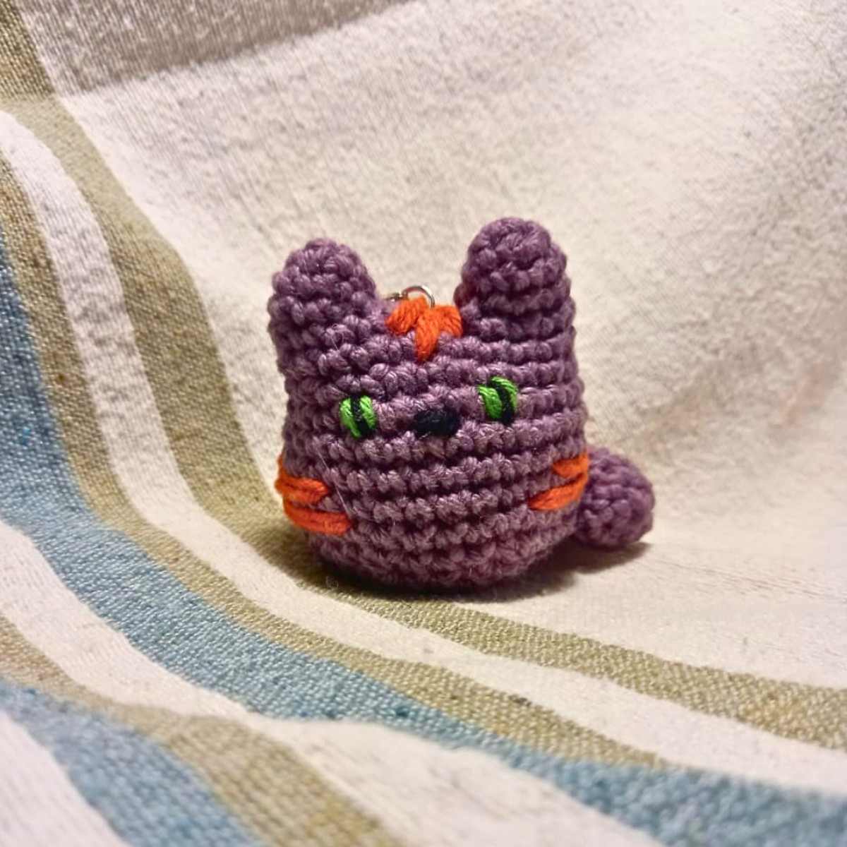 Jumbo Cat Keyring / Bag Charm - The Cheshire Cat image 2