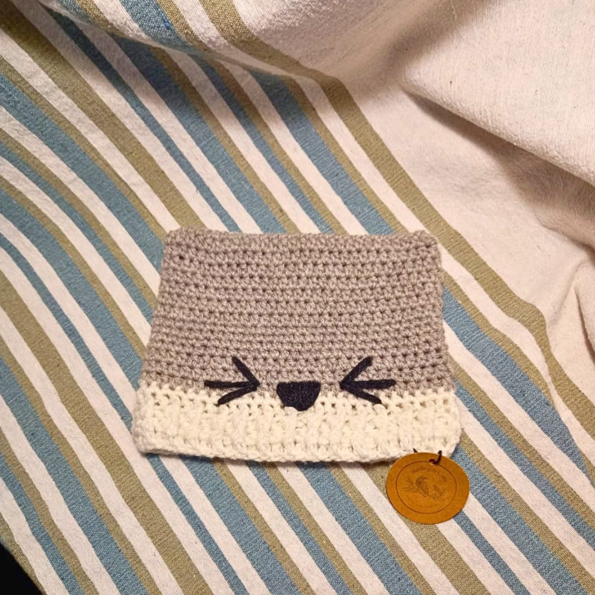 Toddler Wolf Ear Crochet Beanie