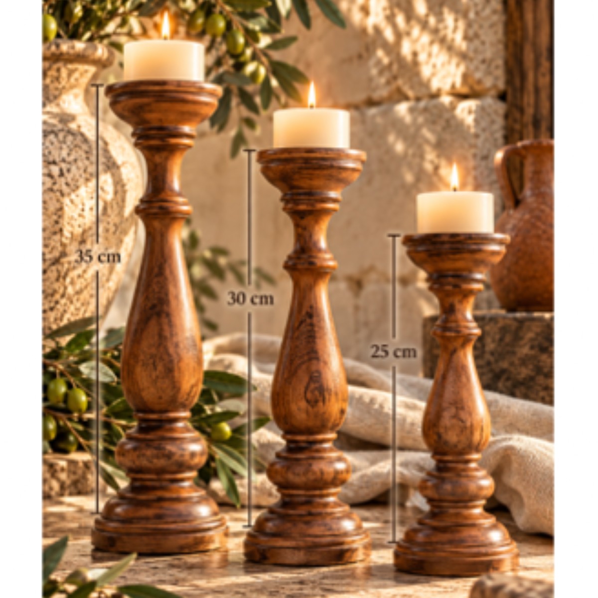 Snyman Candle Stand Set - Medium
