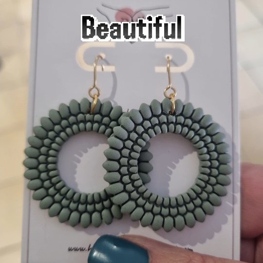Sage green Or Burgundy dangles