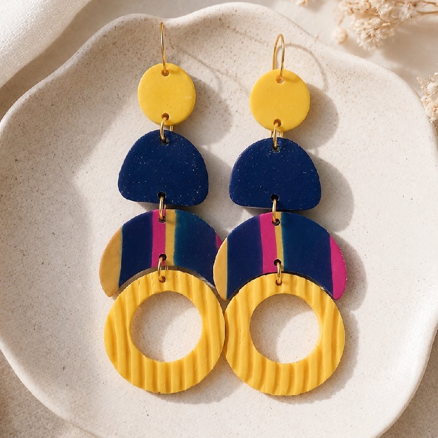 Bold Geometric Statement Earrings