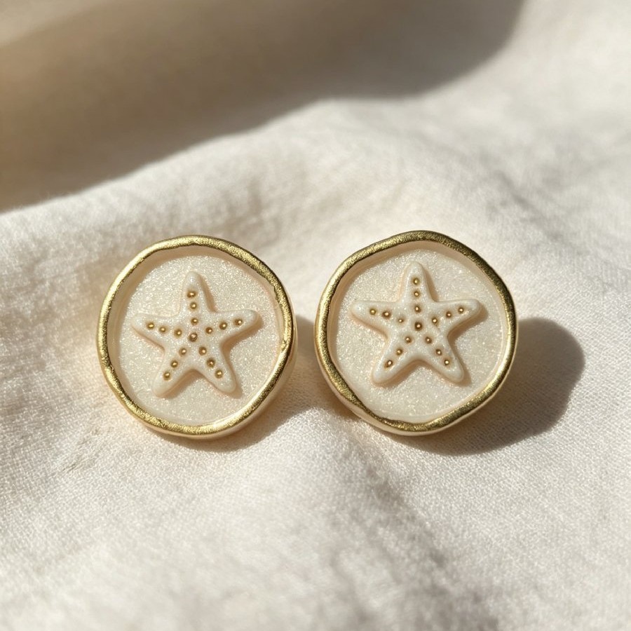 ⭐ Starfish Stud Earrings
