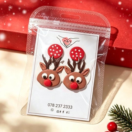 🦌 Rudolph Reindeer Dangles