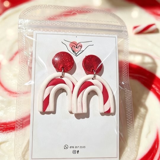 🍬 Candy Cane Arch Dangles