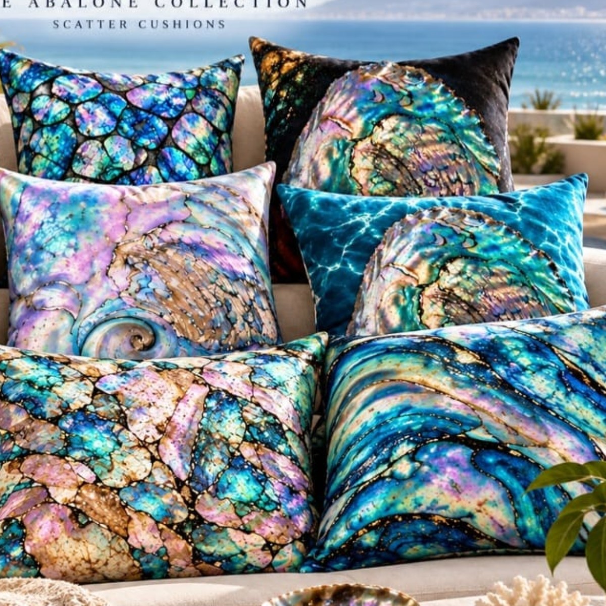 Abalone Galaxy 45cm x45cm Scatter Cushion image 3