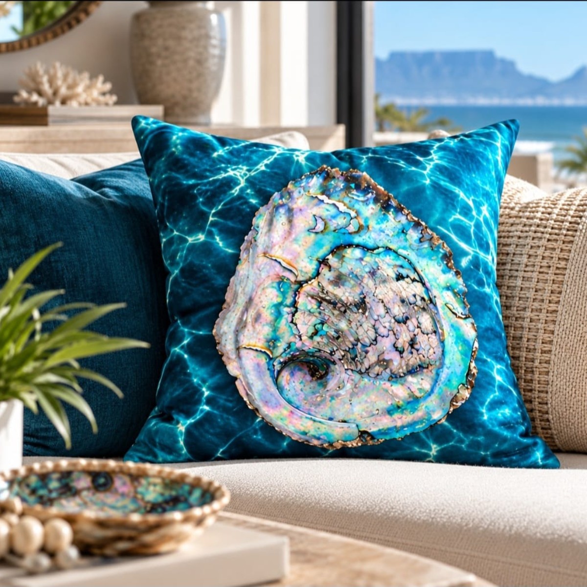 Coastal Spiral 45cm x 45cm Scatter Cushion