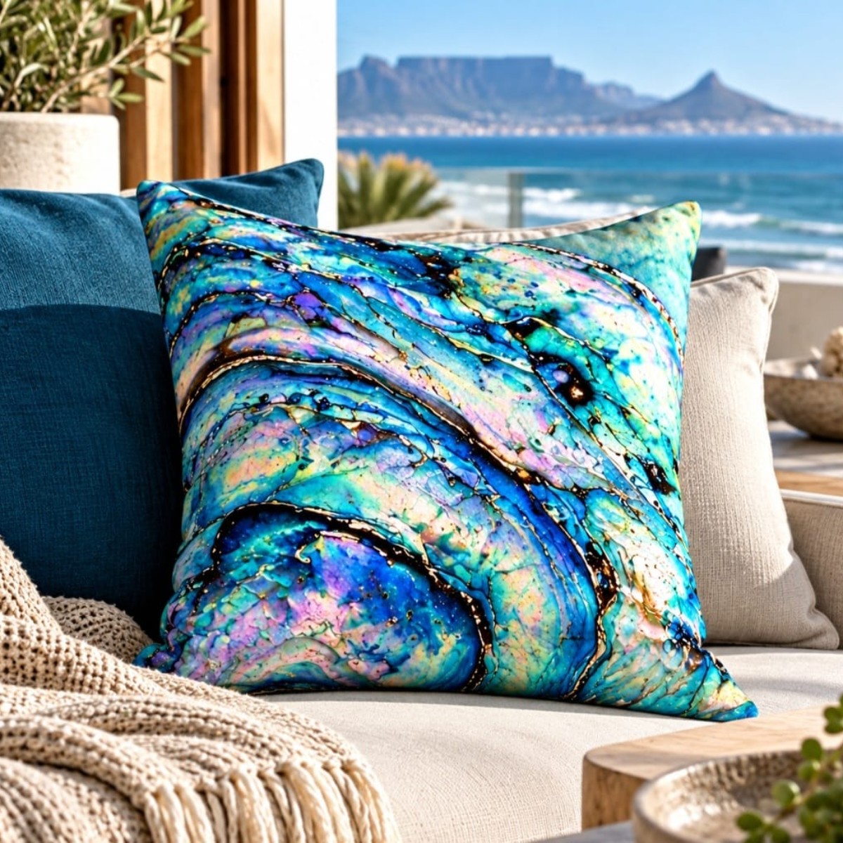 Tidal Flow 45cm x 45cm Scatter Cushion