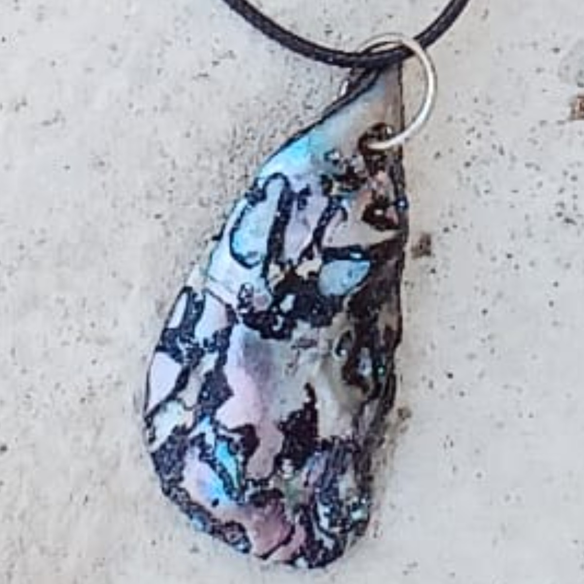 Ocean Mosaic Pendant & Cord image 5