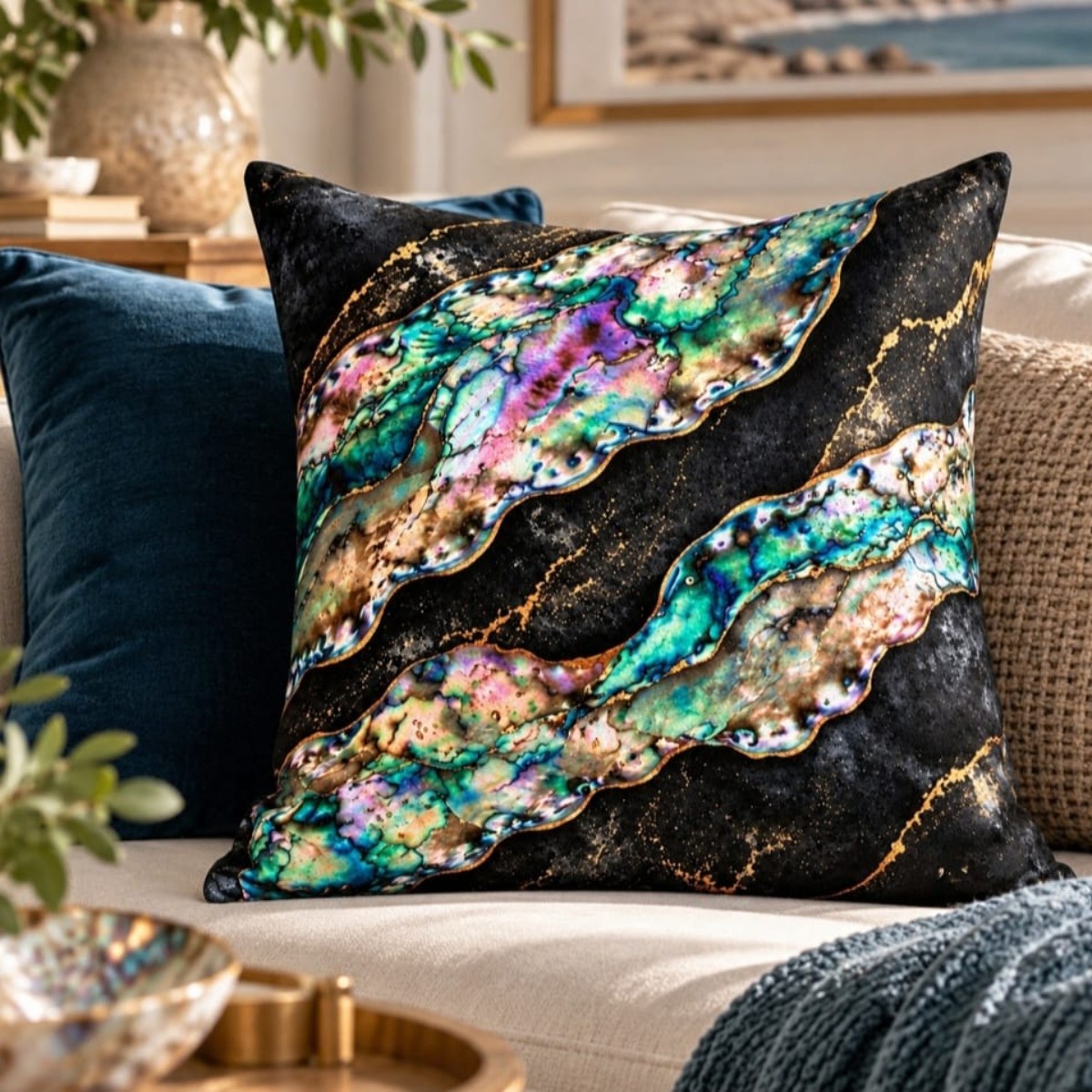 Lagoon Stone 45cm x 45cm Scatter Cushion