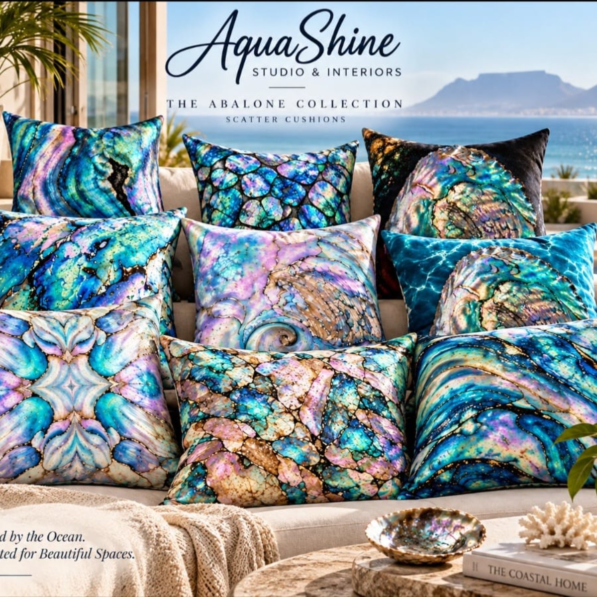 Coastal Spiral 45cm x 45cm Scatter Cushion image 3