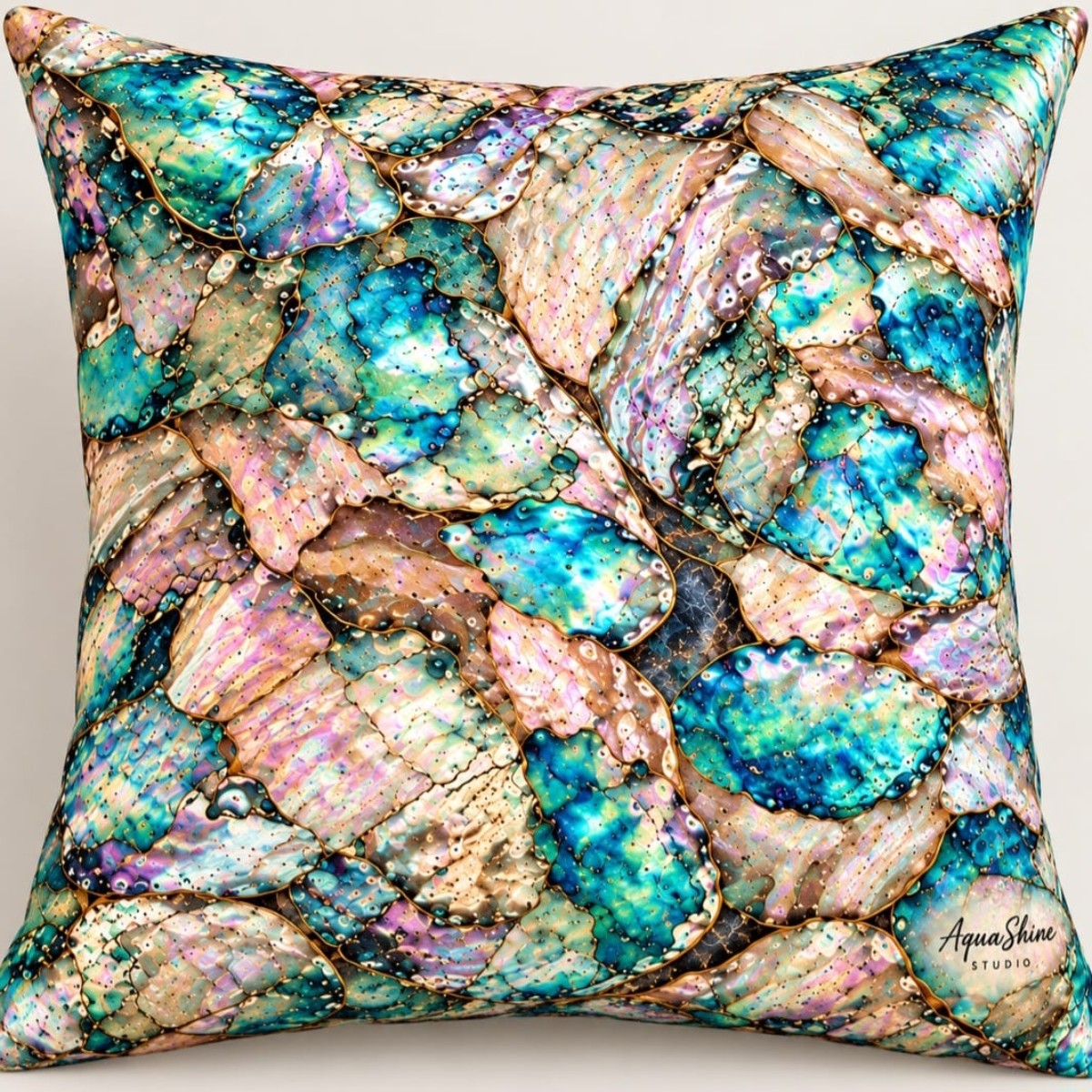 Shell Mosaic 45cm x 45cm Scatter Cushion image 2