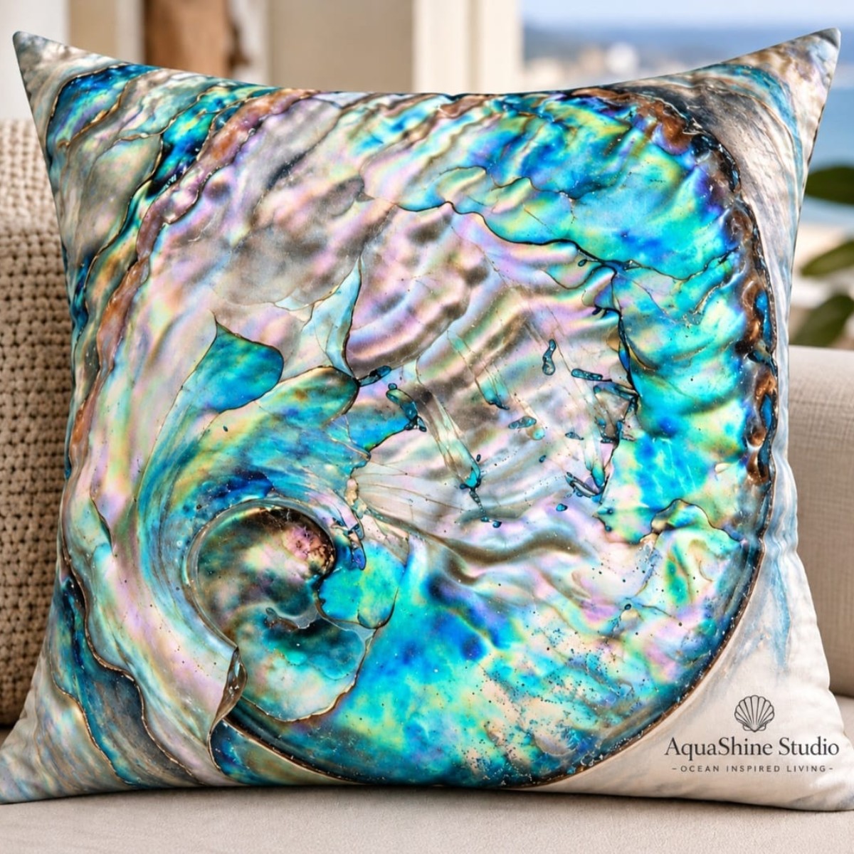 Coastal Iridescence 45cm x 45cm Scatter Cushion image 2