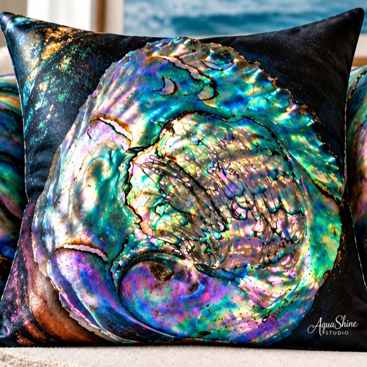 Abalone Galaxy 45cm x45cm Scatter Cushion image 2